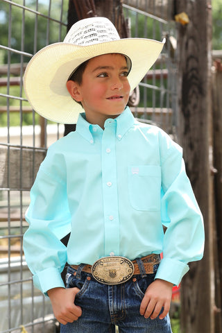 Cinch Boy's Turquoise Shirt