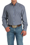 Cinch Men's Royal Blue Medallion Arenaflex Print Shirt