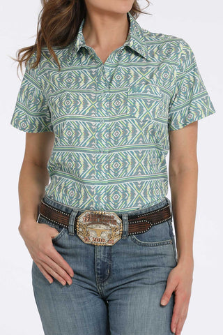 Cinch Women's Geo Print Shirt