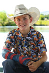 Cinch Boy's Aloha Angus Camp Shirt