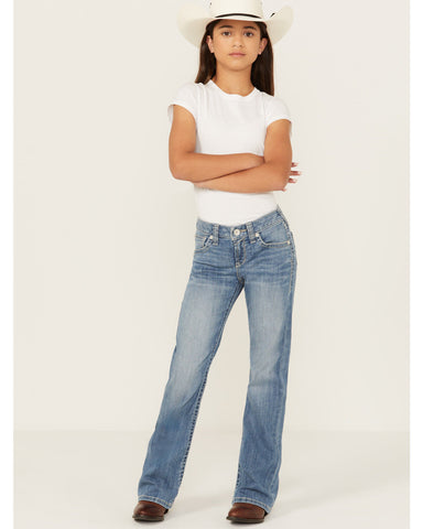 Ariat Girl's Medium Wash Tennesse Bootcut Denim Jeans