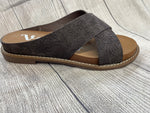 Tawney -Very G Slip On Sandal Marshmallow Soft Footbed -Charcoal