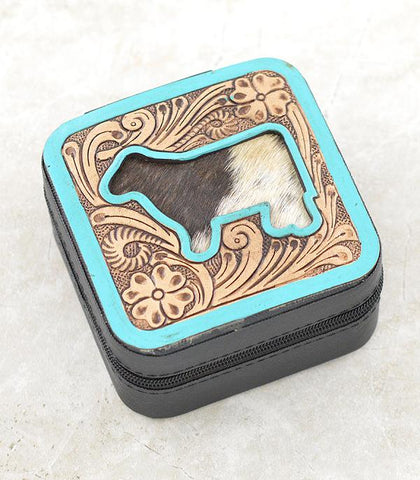 Cow Leather Mini Jewelry Case