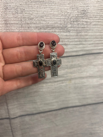 Genuine “Nolana” Cross Earrings