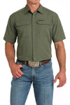 Cinch Men's Solid Olive Arneaflex Shirt