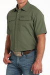 Cinch Men's Solid Olive Arneaflex Shirt