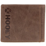 Hooey Classic Smooth Brown Bifold Wallet