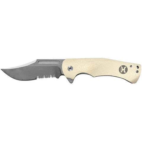 Hooey White G10 Flipper Knife