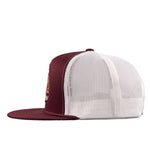 Lazy J Maroon & White Prickly Pear Cap