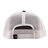 Lazy J Maroon & White Prickly Pear Cap
