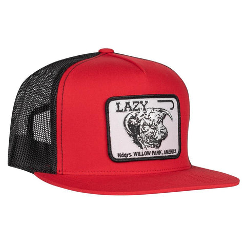 Lazy J Red & BlackWillow Cattle Cap