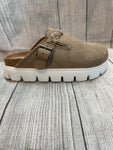 Very G Suede Mule with Buckle