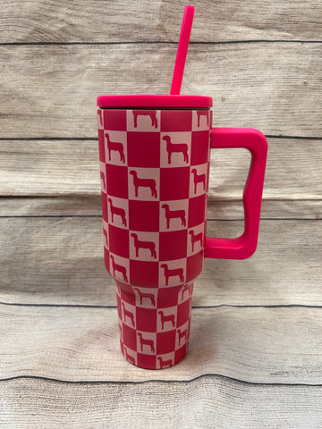 Checkered Livestock Tumblers