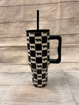 Checkered Livestock Tumblers