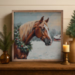 Horse with Wreath Sign