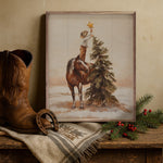 Young Cowboys Christmas Sign