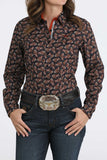 Cinch Women's Navy Paisley Shirt