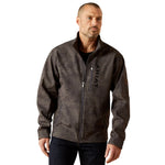 Ariat Men's Gray Patriot Flag Softshell Jacket