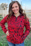 Tailgate Party Red & Black Pullover