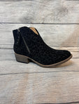 Very G Leopard Charming Booties- Black