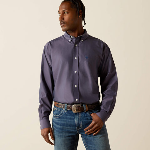 Ariat Men's Solid Pinpoint Oxford Shirt