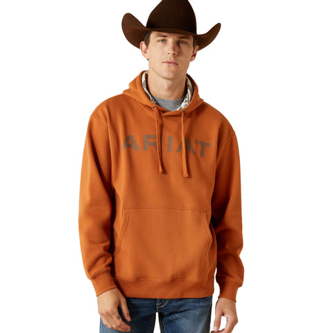 Ariat Men's Adobe Brown Stitch Shield Logo Hoodie