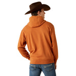 Ariat Men's Adobe Brown Stitch Shield Logo Hoodie