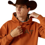 Ariat Men's Adobe Brown Stitch Shield Logo Hoodie