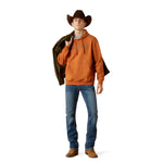 Ariat Men's Adobe Brown Stitch Shield Logo Hoodie