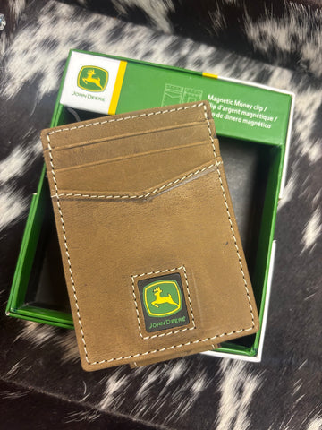 John Deer Magnetic Tan Money Clip