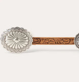 Stetson Women's Southwestern Tooled Concho Belt