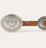 Stetson Women's Southwestern Tooled Concho Belt