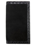 Roughout Black Buck Laced Rodeo Wallet