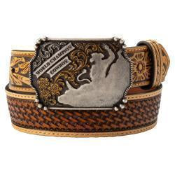 Basket Weave Boy's Inlay Belt