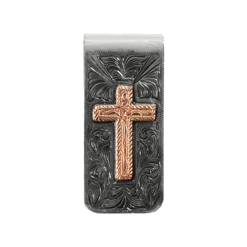Copper Cross Money Clip