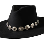 Black Concho Hatband