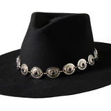 Black Concho Hatband