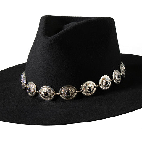 Black Concho Hatband