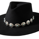 Black Concho Hatband