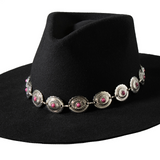 Black Concho Hatband