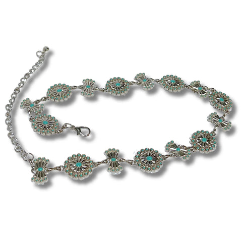 Concho Turquoise Concho Hatband