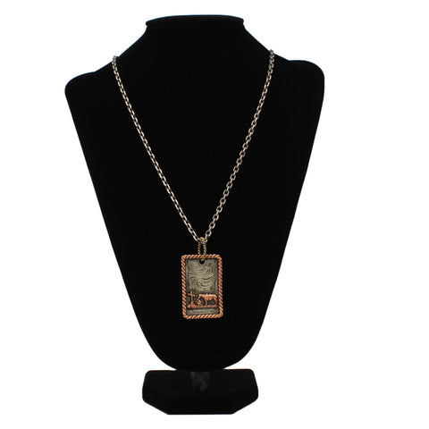 Cowboy Prayer Silver Necklace