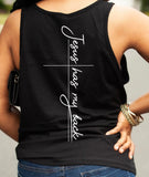 Jesus Has My Back Black Tank