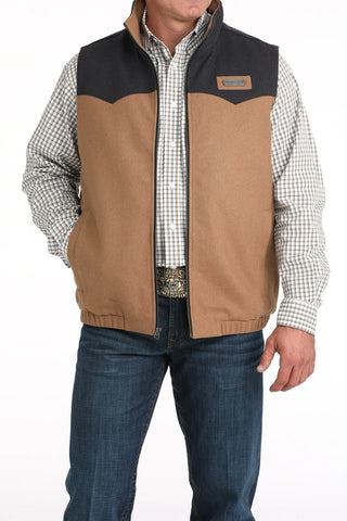 Cinch Men's Brown Concealed Carry Wooly Vest