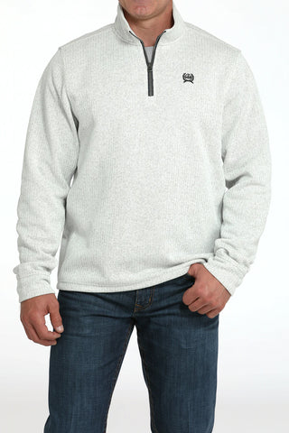 Cinch Men's 1/4 ZIP Gray Pullover