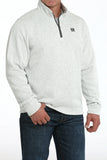 Cinch Men's 1/4 ZIP Gray Pullover