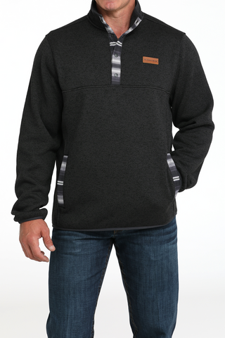 Cinch Men's Charcoal Fleece Pullover