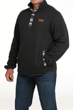 Cinch Men's Charcoal Fleece Pullover