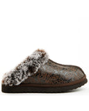 Very G Women's Lolly Choclate Embossed Slippers