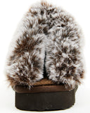 Very G Women's Lolly Choclate Embossed Slippers